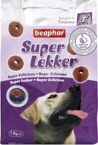 6x Beaphar Super Lekker Hond 1 kg