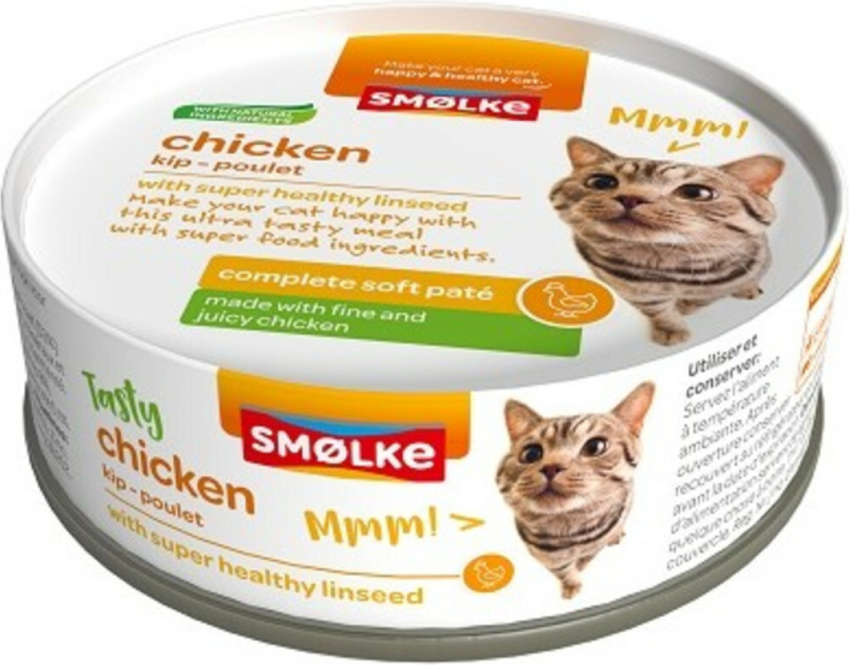Smolke Soft Paté Kattenvoer Kip 80 gr