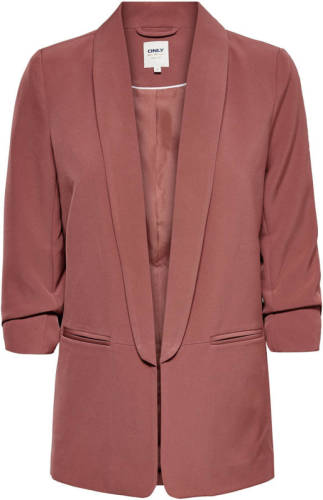 Only blazer ONLELLY met plooien rood