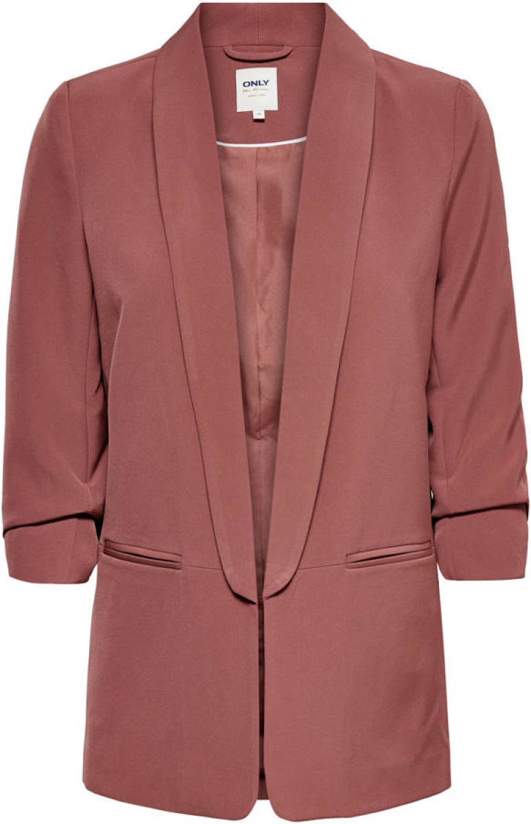 Only blazer ONLELLY met plooien rood