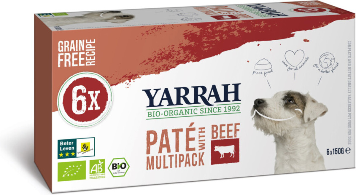 Yarrah Paté Graanvrij Rund&Spirulina 900 gr