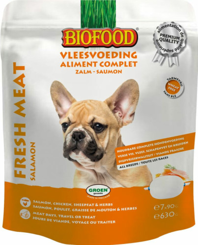 Biofood Vleesvoeding Zalm - Kip 7 x 90 gr