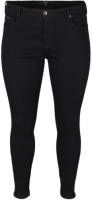 Zizzi high waist cropped super slim fit jeans AMY zwart