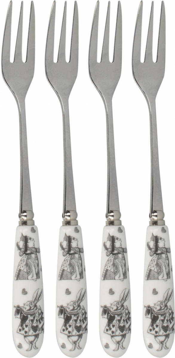 Lifetime Vorken Alice In Wonderland 15,5 Cm Rvs 4 Stuks