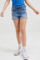 WE Fashion Blue Ridge skinny jeans short mid blue