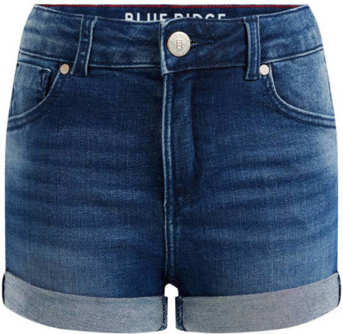 WE Fashion Blue Ridge skinny jeans short blue denim