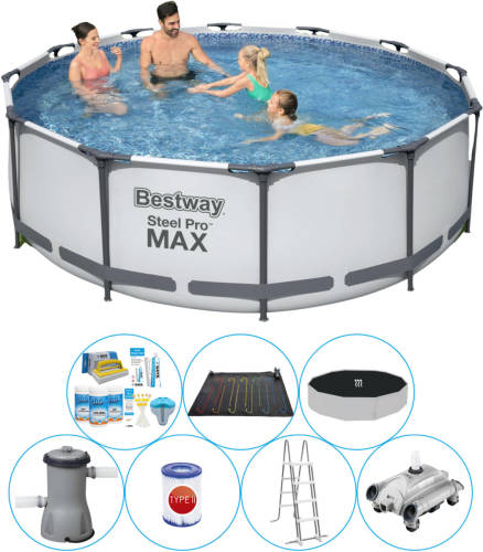 Zwembad Inclusief Accessoires - Bestway Steel Pro Max Rond 366x100 Cm