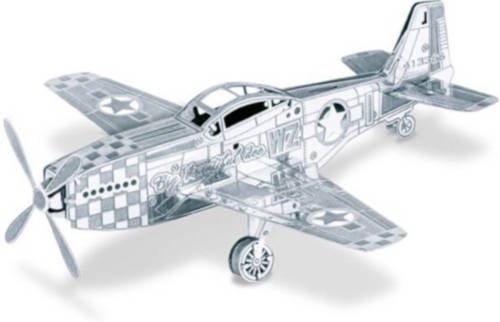 Metal Earth Mustang P-51 3d Modelbouwset 9,5 Cm