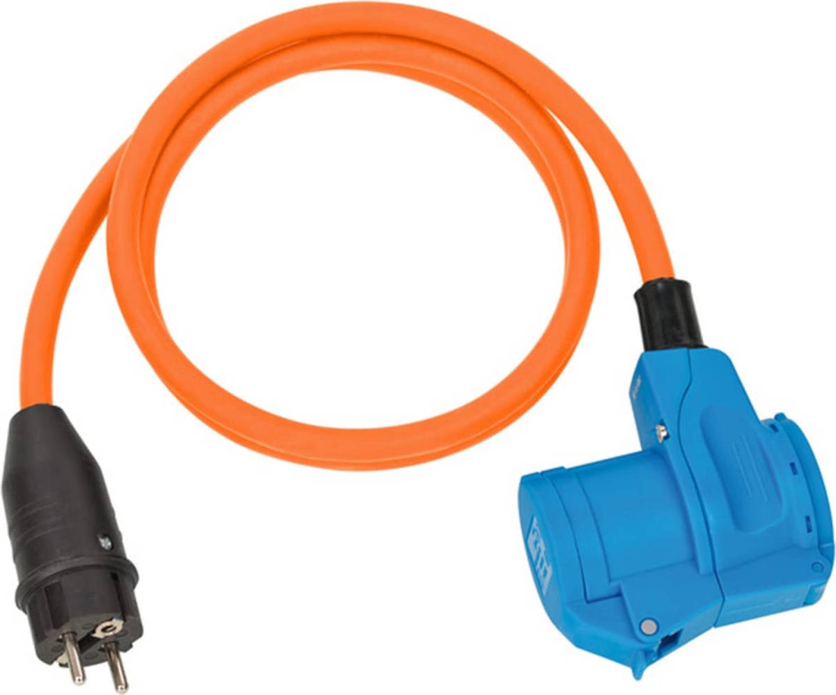 Brennenstuhl Adapterkabel Voor Camping 1,5 M Oranje