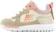 Shoesme RF22S005-B leren sneakers beige/roze