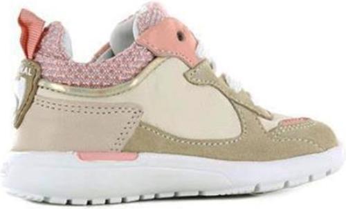 Shoesme RF22S005-B leren sneakers beige/roze