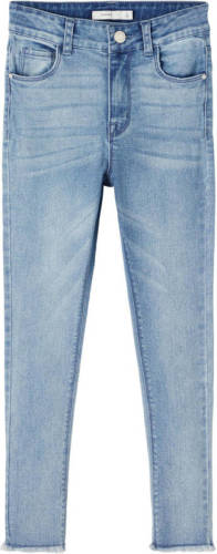 NAME IT KIDS high waist skinny jeans NKFPOLLY stonewashed
