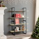 VidaXL Boekenkast met 4 schappen 100x30x140 cm spaanplaat sonoma eiken