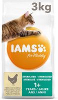 3x Iams Kat Adult Sterilised - Overweight Kip 3 kg