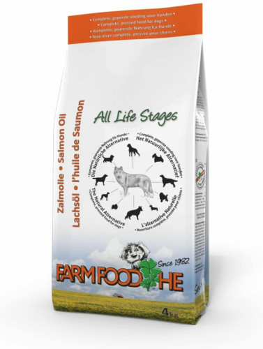 Farmfood HE Hondenvoer met Zalmolie 4 kg