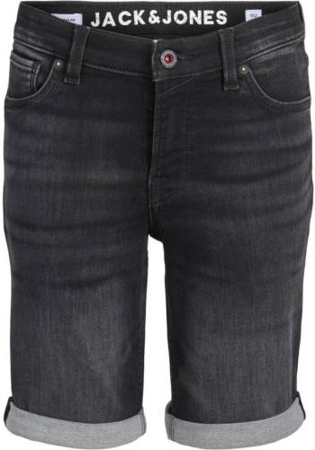 Jack & Jones JUNIOR slim fit jeans bermuda JJIRICK zwart