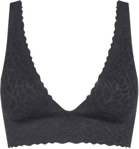 Sloggi ZERO Feel Lace 2.0 bh top met schulprand zwart