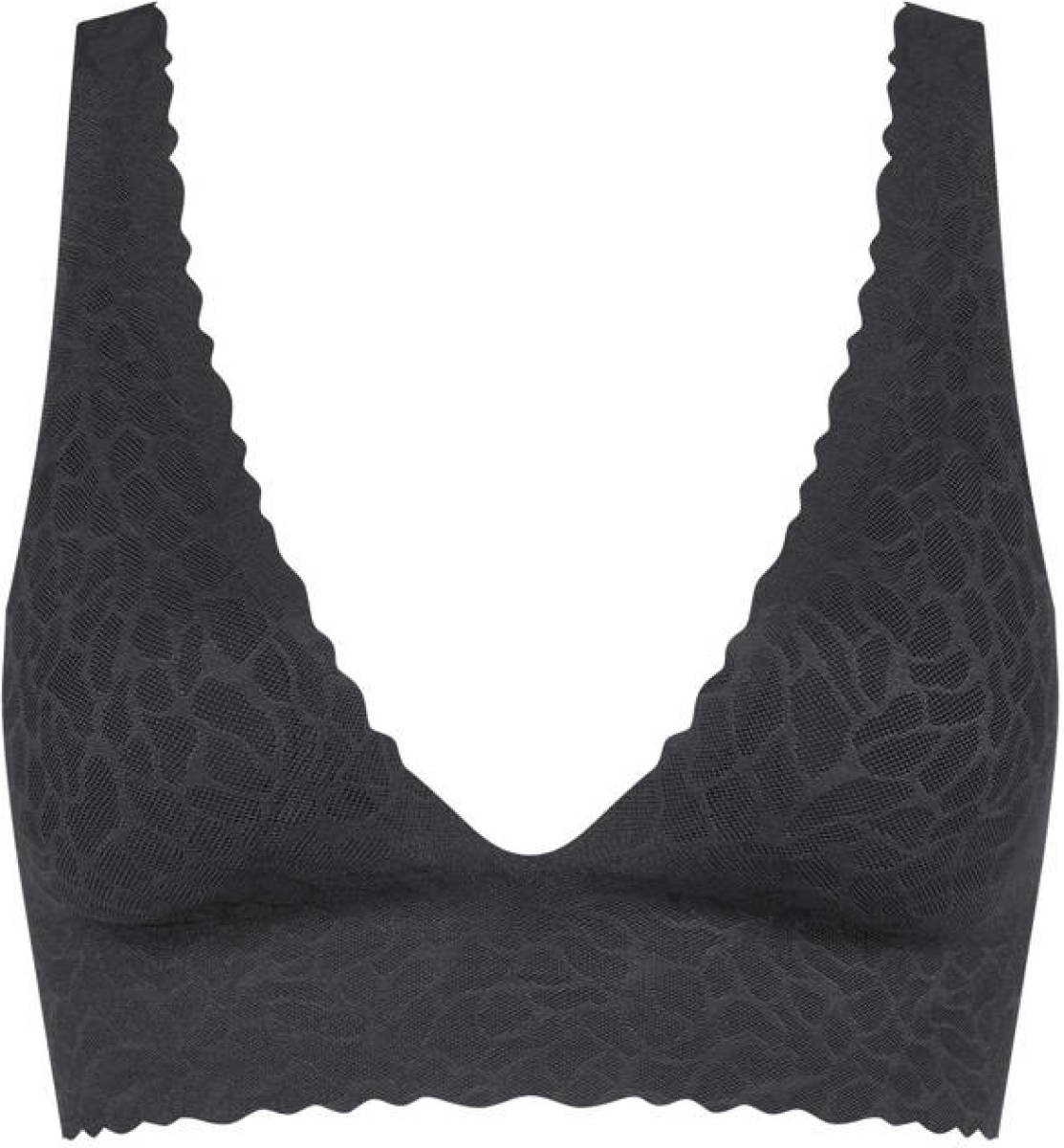 Sloggi ZERO Feel Lace 2.0 bh top met schulprand zwart