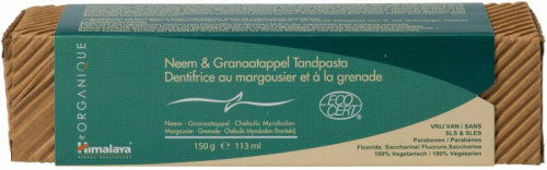 Himalaya Herbals Kruidentandpasta Organique Neem&Granaatappel 150 gram