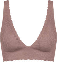 Sloggi ZERO Feel Lace 2.0 bh top met schulprand bruin