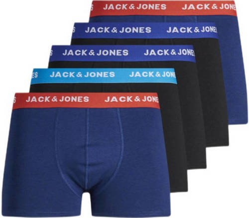 Jack & Jones JUNIOR boxershort - set van 5 donkerblauw/zwart