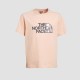 The North Face T-shirt met logo lichtroze