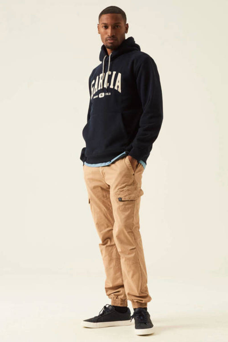 Garcia hoodie met logo dark moon