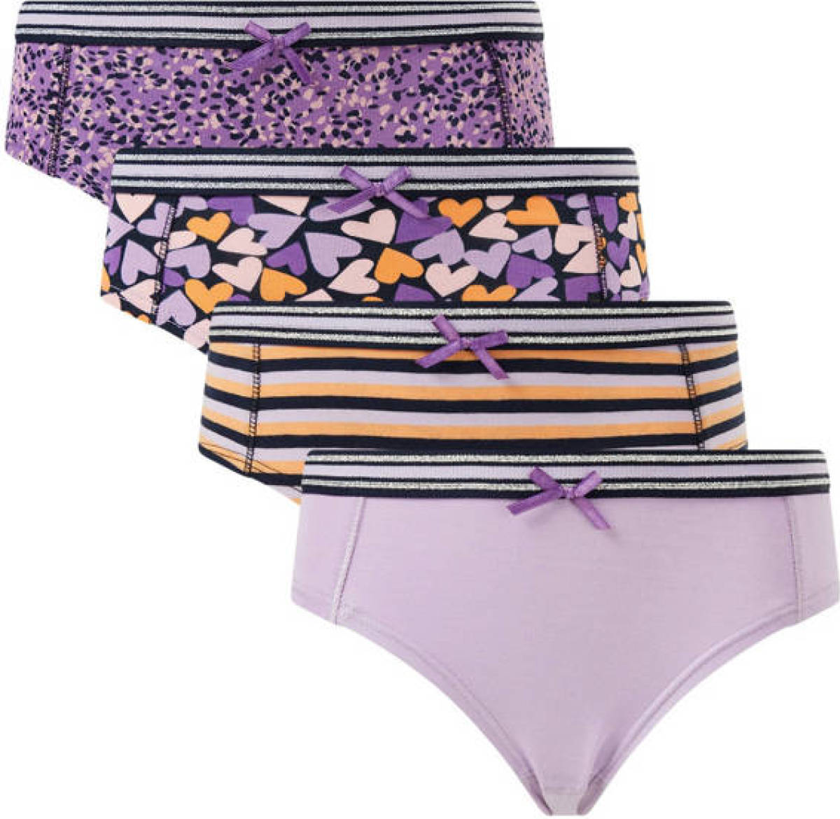 WE Fashion slip - set van 3 lila/paars/oranje