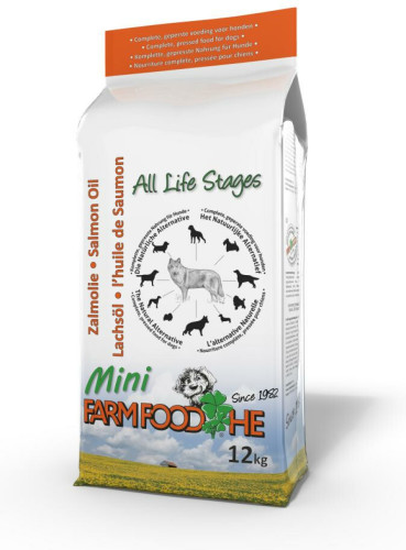 Farmfood HE Zalmolie Puppy - Mini 12 kg