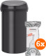 Brabantia Touch Bin 60 Liter Zwart + Vuilniszakken (120 stuks)