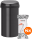 Brabantia Touch Bin 60 Liter Zwart + Vuilniszakken (120 stuks)