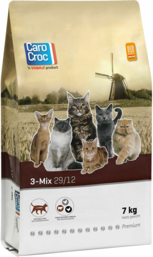 CaroCroc Kat 3-mix Kattenvoer 7 kg