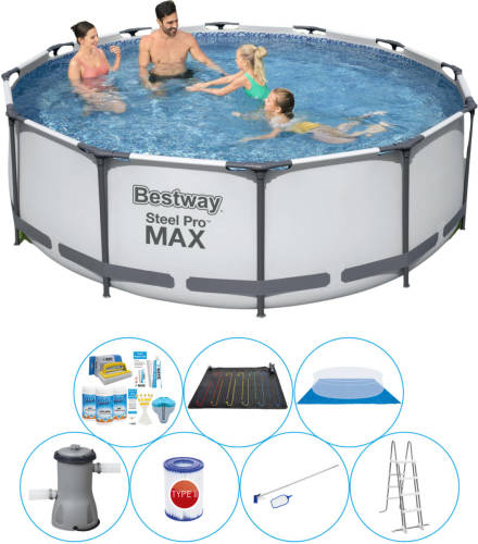 Bestway Steel Pro Max Rond 366x100 Cm - 8-delig - Zwembad Met Accessoires