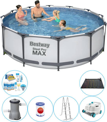 Bestway Steel Pro Max Rond 366x100 Cm - 7-delig - Zwembad Bundel