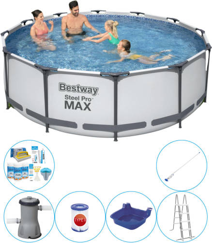 Bestway Steel Pro Max Rond 366x100 Cm - 7-delig - Zwembad Combinatie Deal