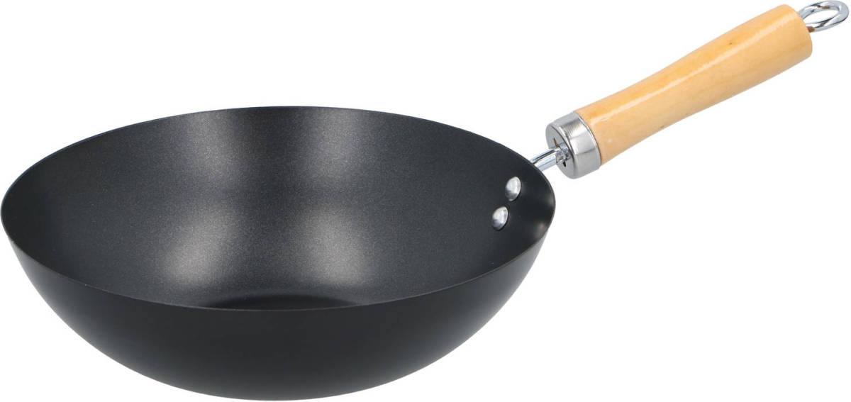 Alpina Wok - Pfoa-vrij - Houten Handvat - Non-stick - Ø 25 Cm