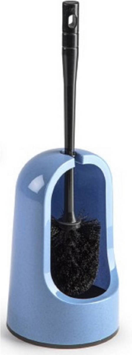 Forte Plastics Toiletborstels/wc-borstels Met Houder Korenbloem Blauw 40 Cm - Toiletborstelhouders / Wc-borstelhouders
