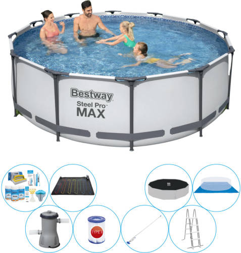 Zwembad Set - Bestway Steel Pro Max Rond 366x100 Cm