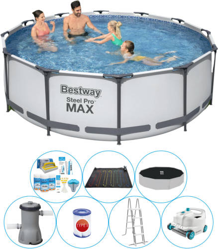 Zwembad Bundel - Bestway Steel Pro Max Rond 366x100 Cm