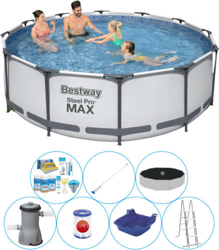 Zwembad Combinatie Deal - Bestway Steel Pro Max Rond 366x100 Cm