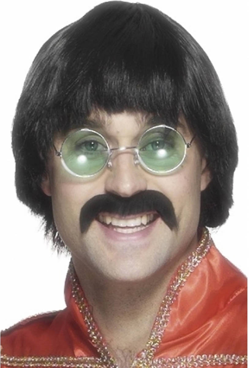 Smiffy's Jaren 60/70 Beatles Look A Like Verkleed Heren Pruik - Verkleedpruiken Voor Carnaval