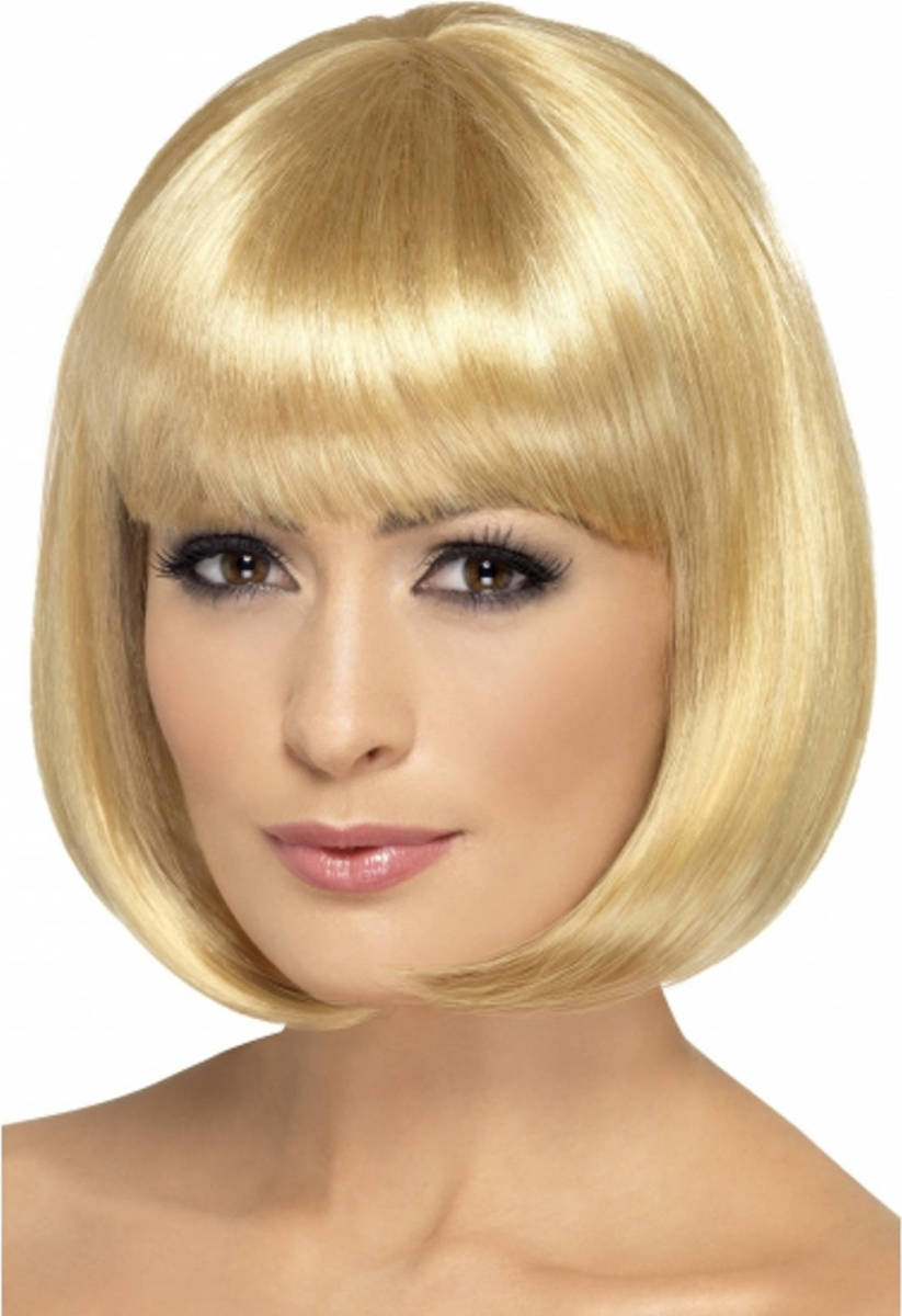 Smiffy's Bobline Pruik Goudblond Voor Dames