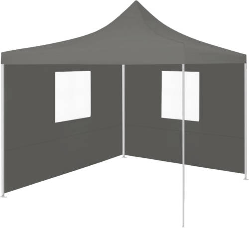 VidaXL Vouwtent Pop-up Met 2 Zijwanden 3x3 M Antraciet