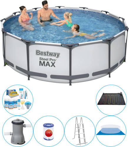 Bestway Steel Pro Max Rond 366x100 Cm - 7-delig - Zwembad Combi Deal