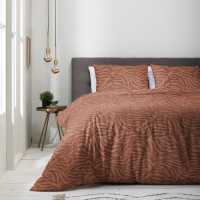 Luna Bedding Zebra - Terra 1-persoons (140 x 200/220 cm + 1 kussensloop)