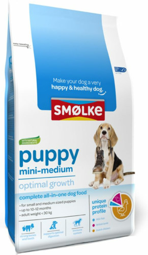 Smolke Puppy Hondenvoer Mini - Medium 12 kg