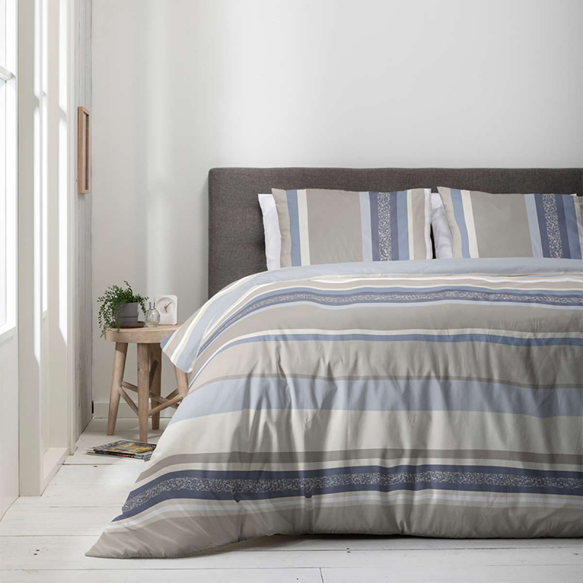 Luna Bedding Luna Faded Stripes 2-persoons (200 x 220 cm + 2 kussenslopen) Dekbedovertrek