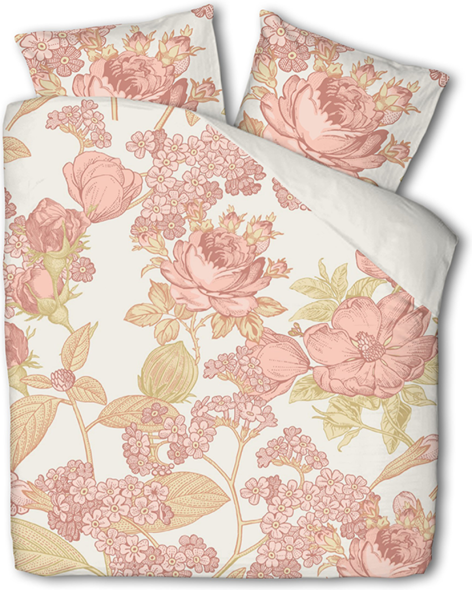 Luna Bedding Luna Pastel Flower 1-persoons (140 x 220 cm + 1 kussensloop) Dekbedovertrek