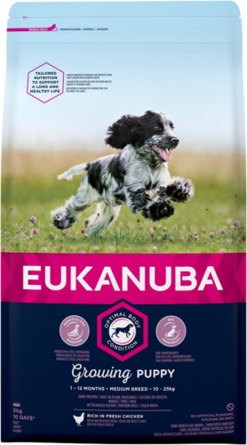 Eukanuba Dog Growing Puppy Medium 3 kg