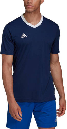 adidas Performance Senior sport T-shirt donkerblauw